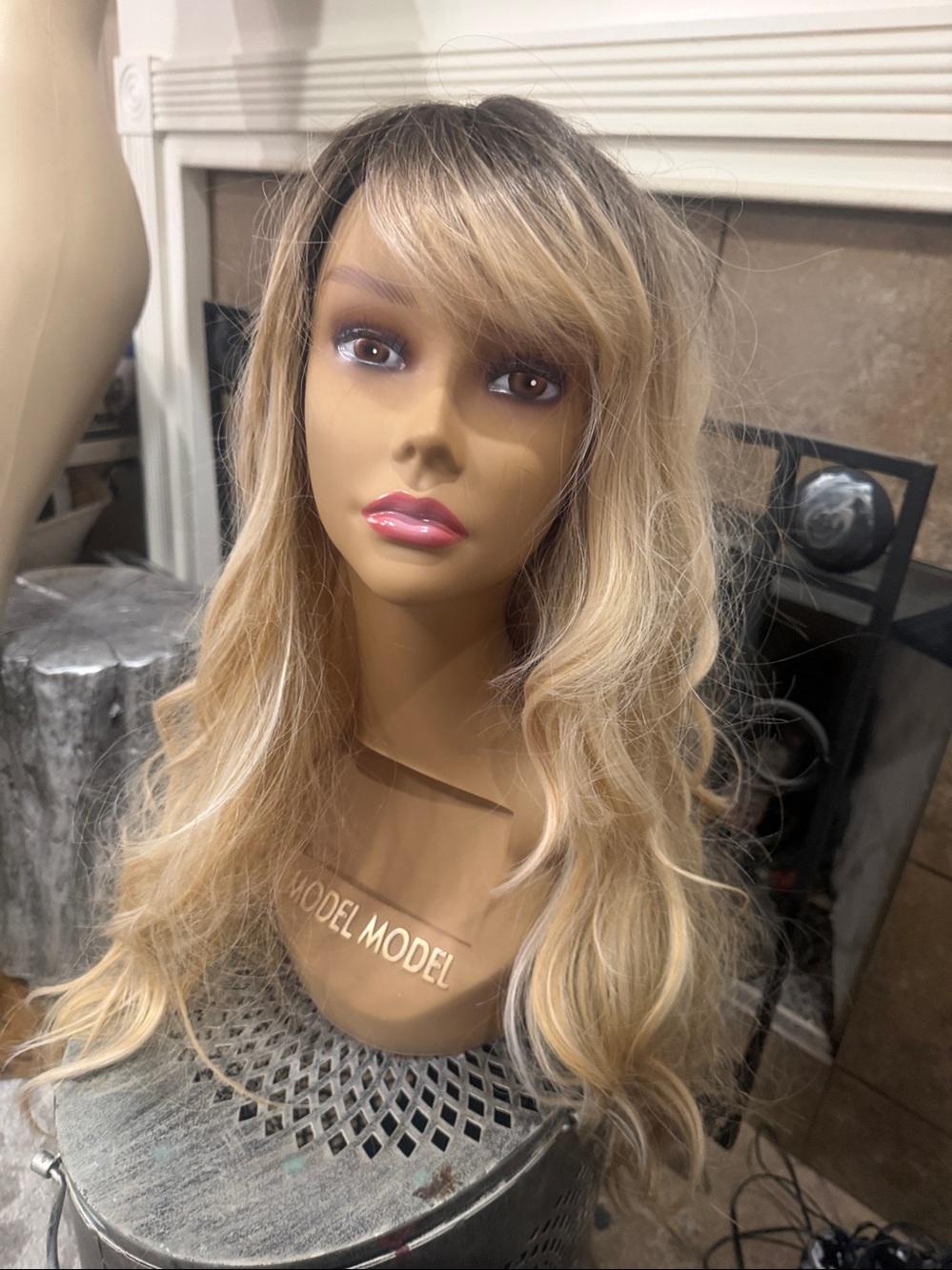 Blonde Long Wavy Women’s Wig - Natural Rooted Blonde